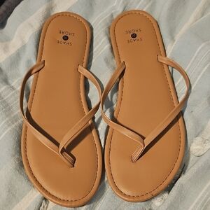 Shade & Shore Tan Minimalist Sandals